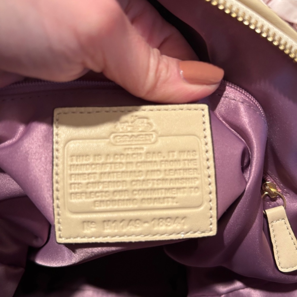 Coach Madison Python Embossed Leather Lindsey #18… - image 6